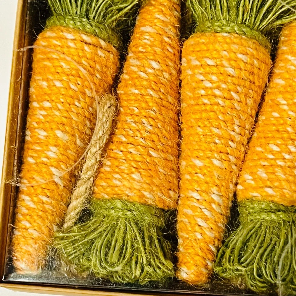 Rustic Spring Carrots Easter Garland Farmhouse Twine 6 Ft
